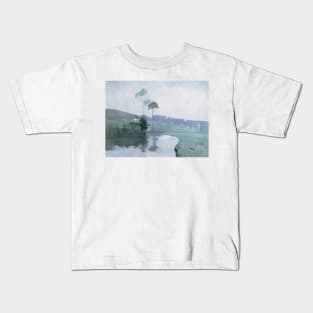 Springtime by John Henry Twachtman Kids T-Shirt